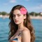Flower Hawaiian Tropica Floral Hair Hibiscus Corn Poppy Hair Clips